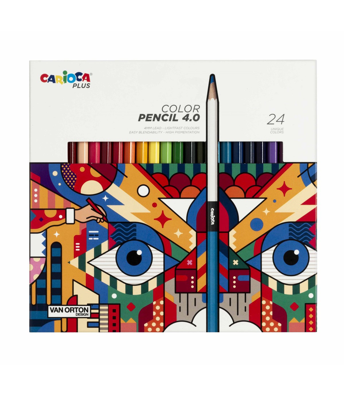 Ξυλομπογιές Carioca Plus 24 τεμ