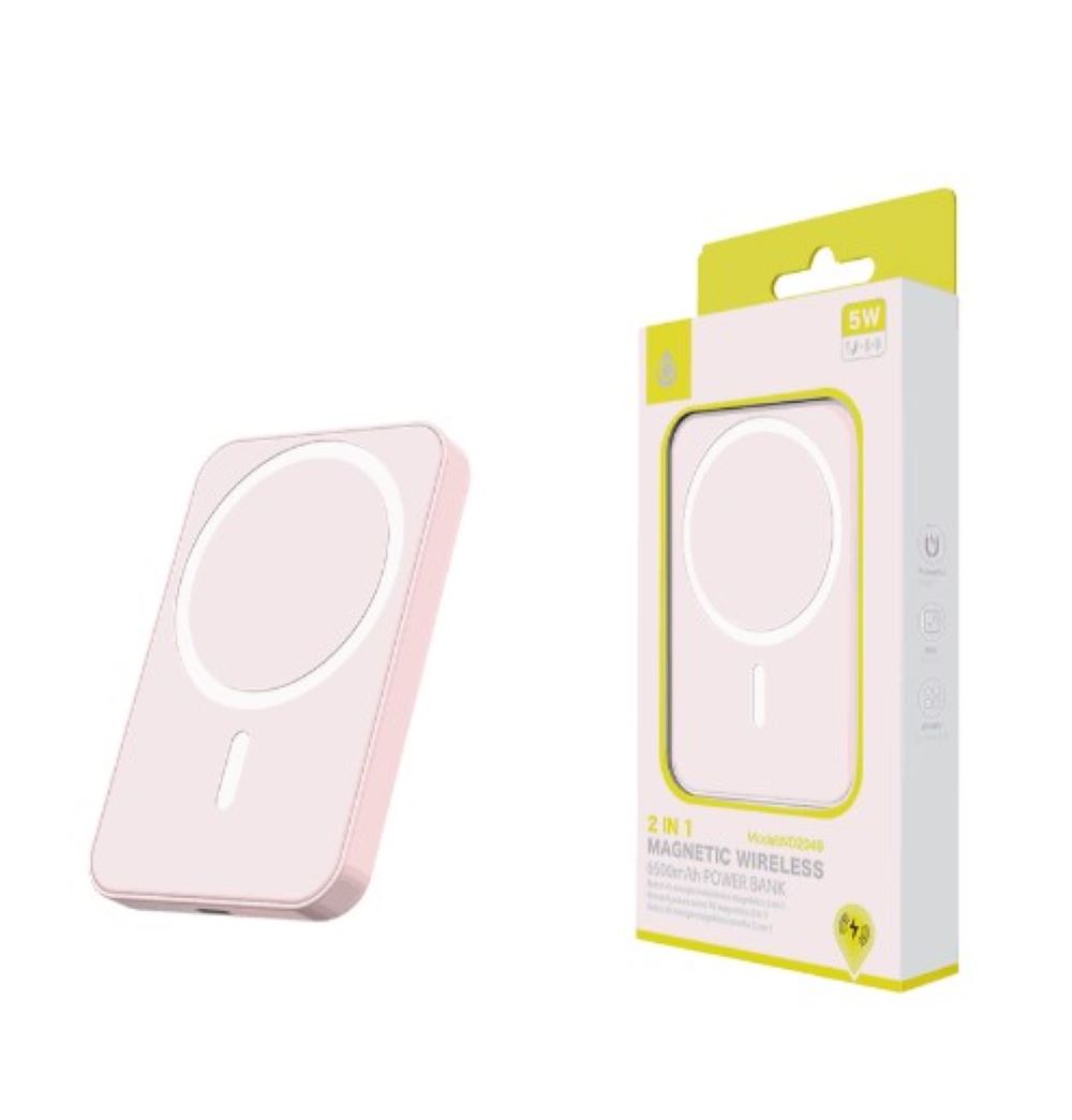 Power Bank M.TK μαγνητικό - ασύρματο 6500mAh