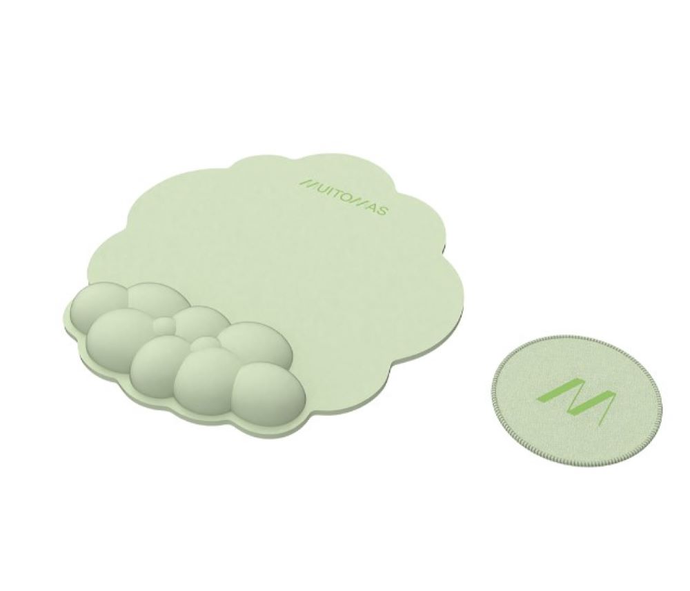 Mousepad Muitomas εργονομικό & Σουβέρ πράσινο