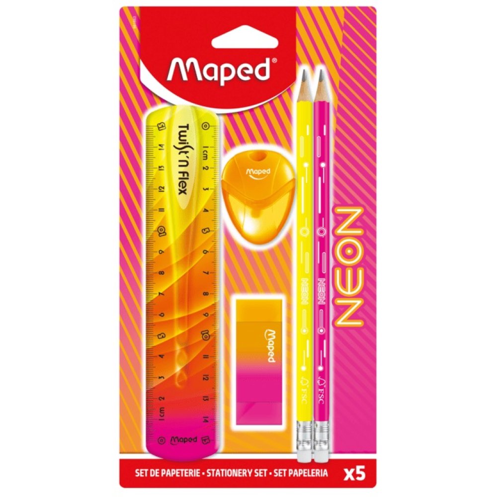 Σχολικό σετ Maped Neon 5 τεμ.